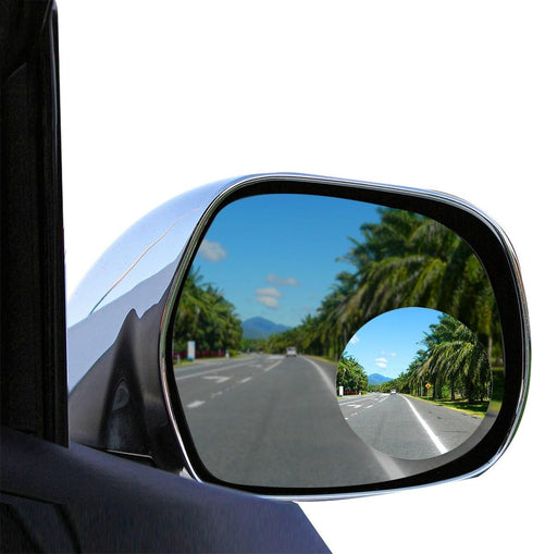 Lebogner 2 Pack Blind Spot Mirrors Car Accessories, 2" Round HD Glass Slim Frameless Convex Rear View Mirror, Wide Angle 360°Rotate 30°Sway Adjust...