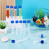 12 Pcs Replacement Test Tubes for Aquarium Test Kits, 10ml Plastic Frozen Self Standing Test Tubes with Scale line for Aquarium Water Testing...