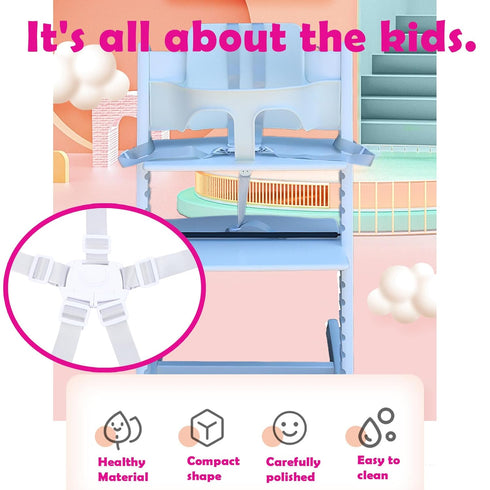 5 Point Harness Seat Belt Safety Strap Belt,Adjustable High Chair Strap,Baby Safe Harness for Stroller Pushchair Pram Buggy Safe Protection,Safety...