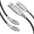 Fasgear PS4 Micro USB Cable 16ft, 2 Pack Long Braided Fast Charging Data Sync USB to Micro USB 2.0 Cord Compatible for Playstation 4,Xbox One Cont...