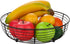 IBWELL® Black Fruit Bowl for Kichen Countertop, Round Wire Fruits Breads Vegetables Snacks Canddy Basket - 11.2"x3.6"(DxH)...