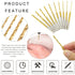 KEWAYO 10-Piece Micro Twist Drill Bit Set - 0.6mm to 2.2mm Tiny Drill Bits - 2.35mm Shank - High-Speed Steel Mini Engraving Drill Bits - Ideal for...