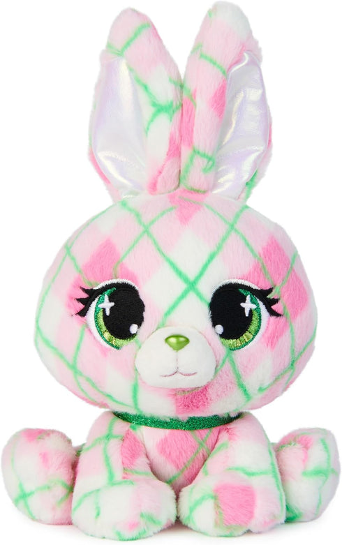 P.Lushes Pets Kennedy Karrats Designer Fashion Plush Toy, Collectible Bunny Stuffed Animal, Pink and Green, 6”...