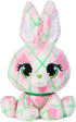 P.Lushes Pets Kennedy Karrats Designer Fashion Plush Toy, Collectible Bunny Stuffed Animal, Pink and Green, 6”...