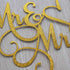 Gold Glitter Mr & Mrs Cake Topper - Wedding, Engagement, Wedding Anniversary Cake Toppers Decorations...