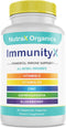 All-in-One Organic Immune Support Supplement 60 Vegan Capsules - Elderberry 500mg, Ashwagandha 500mg, 400mg Vitamin C and Zinc - Vitamin D3 - Immu...