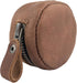 Hide & Drink, Rounded Coin Case, Zippered Wallet, Travel Pouch, Full Grain Leather, Handmade, Single Malt Mahogany...