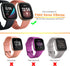 8 Pack Case Compatible with Fitbit Versa 3 / Sense Screen Protector, Ultra Slim TPU Plated Cover Anti-Scratch Shockproof All Around Bumper Shell A...