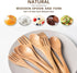 8Pcs Schima Wooden Utensil Set Including Wooden Spoons and Wooden Forks,Reusable Handmade Natural Wooden cutlery, Eco-Friendly Wood Flatware Sets ...