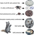 Atralo Service Wildlife Animal Figures Model Playsets 4 PCS Raccoon Beaver Figure Model Toy Desktop Decoration Collection Party Favors Toys for Bo...