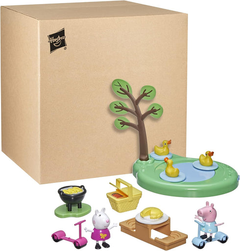 Peppa Pig Peppa's Adventures Picnic Playset, Preschool Toy with 2 Figures and 8 Accessories, for Ages 3 and Up...