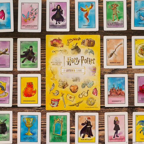 Harry Potter Loteria Game - Bingo Style with Custom Artwork Inspired by Mexican Culture...