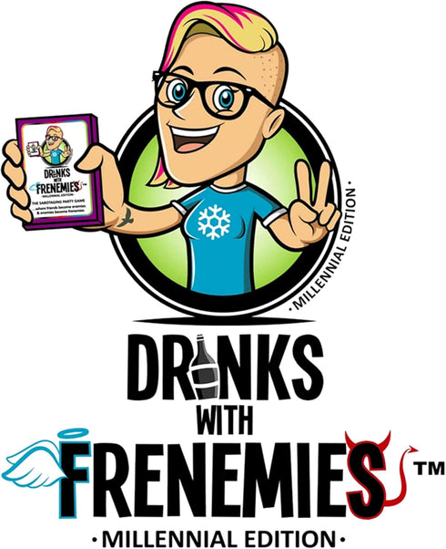 Drinks with FRENEMIES Millennial Edition Party Game | Fun Game for Adults and Teens | Ages 16+ | 3+ Players | Average Playtime 10-60 Minutes | Mad...
