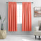 DONREN Coral Blackout Curtain Panels with Rod Pocket - Room Darkening Thermal Insulated Curtains for Bedroom (52 W x 63 L Inch,2 Panels)...