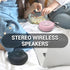 Bluetooth Shower Speaker Waterproof - Small Portable Bluetooth Speaker Wireless with Clip - Powerful Bass and Louder Volume - Colorful Lights and ...