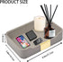 Leather Jewelry Tray Desktop Storage,Luxury Perfume Tray Nightstand Organizer Entryway Decorative Tray,for Jewelry Watch Cosmetics Keys Phone Wall...