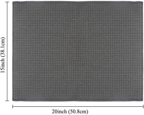 Topsky Microfiber Dish Drying Mat 2 Pack, 20 X 15 Inch Kitchen Counter Mats Reversible Baby Bottles Dish Dry Pad,Super Absorbent Gray...
