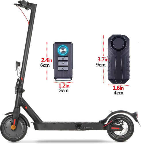 Upgraded Bike Alarm Waterproof with Remote, Electric Bicycle Door Burglar Alarm,eBike Anti Theft 113dB Loud, Adjustable Sensitivity, Scooter Acces...