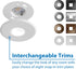 Nicor DLF301205KWH Flush Mount, 5000K, White...