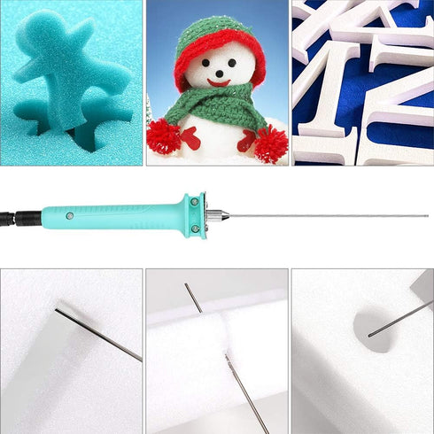 Foam Cutter, Jhua Hot Wire Knife Foam Cutter Electric Styrofoam Cutting Tool, 15W Foam Board Cutter with 4 inch Cutting Machine Pen for Styrofoam ...
