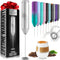 Zulay Kitchen Powerful Milk Frother Wand - Mini Milk Frother Handheld Stainless Steel - Battery Operated Drink Mixer for Coffee, Lattes, Cappuccin...