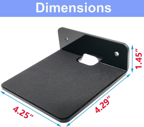 Small Floating Shelf Bluetooth Speaker Mount, Anti Slip Speaker Stand for Cameras, Baby Monitors, Cell Phone, Webcam, Router, Toy Display, Acrylic...