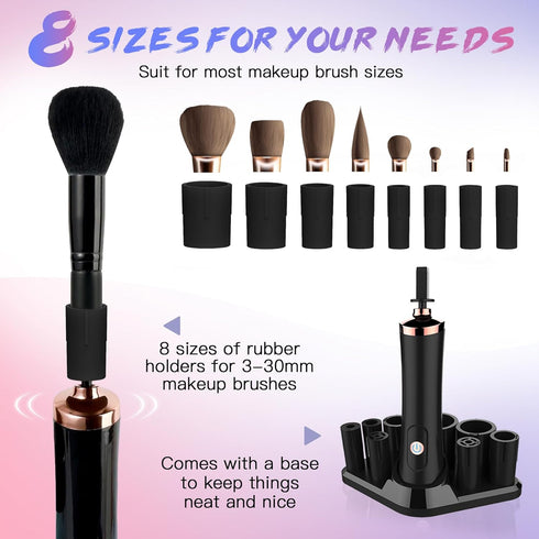 Makeup Brush Cleaner Machine - Super Fast Electric Makeup Brush Cleaner and Dryer - Quick Wash and Dry in Seconds - Suit for Most Makeup Brush Siz...