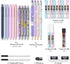Nicpro 32PCS Cute Mechanical Pencil Set in Case, 14PCS Pastel Aesthetic Pencils 0.5 & 0.7 & 0.9 mm & 2mm Lead Holder, 12 Tubes Lead Refills(2B HB ...