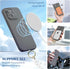 pcgaga Designed for iPhone 15 Case and Screen Protector, Silicone Phone Cover with MagSafe, Invisible Stand, Shockproof Full Body Protection with ...
