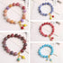 Cadikez 400PCS Natural Stone Beads 8MM Smooth Round Agate Gemstone Beads Spacer Beading Colorful Loose Beads Charms for DIY Bracelet Necklace Earr...