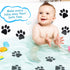 Mudder 20 Pcs Non Slip Bathtub Stickers Shower Floor Sticker Safety Adhesive Paw Decals Treads for Tubs Anti Slip Applique for Bathtub Bathroom Po...