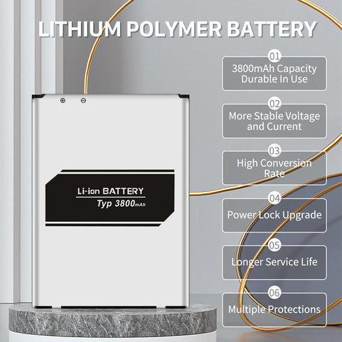LG K20 Plus Battery, 3800mAh Replacement Battery, for BL-46G1F LG LV5 / K20 Plus MetroPCS MP260, T-Mobile TP260, Verizon Wireless VS501, LV532GB, ...