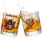 Greenline Goods - Auburn University Whiskey Glass Set (2 Low Ball Glasses) - Contains Full Color Tigers Logo & Campus Map - Auburn Tigers College ...