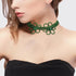 BriLove Women's Flower Collar Necklace, Double Flower Crystal Statement Chunky Necklace Bib Collar for Summer Beach Chokers Necklaces...