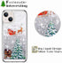 for iPhone 13 Case iPhone 13 Christmas Phone Case Glitter Sparkle Liquid Floating Case Shockproof Clear Soft TPU Bumper Case Xmas Santa Claus Sili...