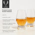 Viski Footed Crystal Scotch Glasses Set of 2 - Premium Liquor Drinking Glass, Classic Whiskey Bourbon Glasses and Scotch Glass Gift Set, 8 oz...