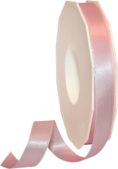 Morex Ribbon Double Face Satin Ribbon 5/8" X 50 YD Light Pink Ribbon for Gift Wrapping, Birthday Gift Cards, Satin Dress for Women, Silk Ribbons f...