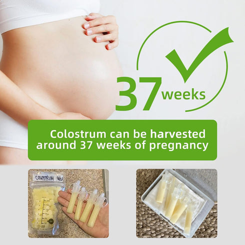 haakaa Colostrum Collector Syringes for Breastmilk Collector for Breastfeeding Moms to Collect Store and Feed Colostrum, 0.1oz/4ml, 2pcs...