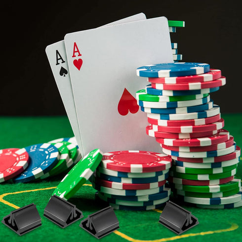 Maitys 30 Pieces Game Card Stands Plastic Card Stands DIY Board Games Stand for Game Party Favor (Black)...