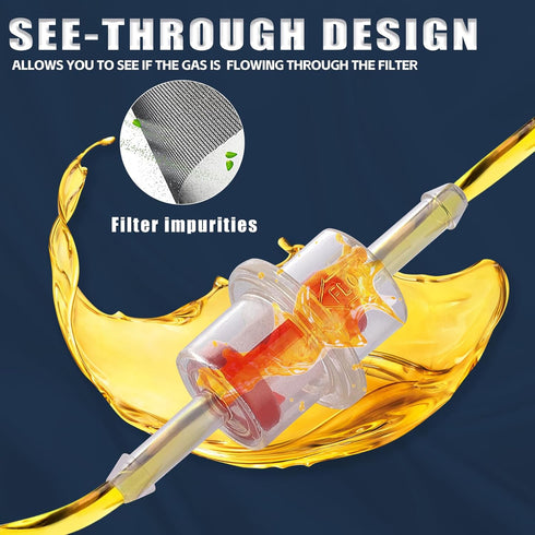 1/4” 5/16” Universal Inline Fuel Filter for Arctic Cat 1000 450 500 550 650 700 Bearcat Jag Powder Pantera TRV Kawasaki Jet Ski 0510-335 0109-579 ...