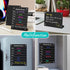 2Pack Desktop Black Acrylic Dry Erase Board with Stand, 8x6" Magnetic Acrylic Calendar Black Whiteboard Desk Easel, Mini Weekly Menu Daily Planner...