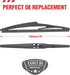 BERG REGEN® Rear Wiper Blade 10 inch Replacement For Toyota RAV4 2018-2013 Highlander 2022-2020 /Jeep Compass 2021-2018 /Chevrolet Orlando 2014-20...