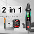 ANENG Non Contact Voltage Tester&Outlet Tester Receptacle Detector with Voltage LCD Display,Power Socket Checker Automatic Circuit Tester Polarity...