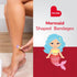 BioSwiss Bandages, Mermaid Shaped Self Adhesive Bandage, Latex Free Sterile Wound Care, Fun First Aid Kit Supplies for Kids, 24 Count...