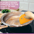 Zoie + Chloe Multipurpose Silicone Bowl Scraper - Dough Scraper for Cleaning Mixing Bowls, Baking Pan - Silicone Scraper Spatula For Painting, Smo...
