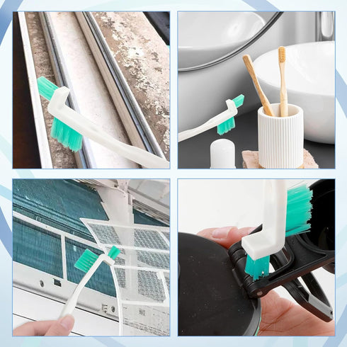 Small Cleaning Brushes for Household 3Pcs Crevice Cleaning Tool Set Tiny Cleaning Brush for Tight Spaces Window Track Kitchen Corner Keyboard Car ...