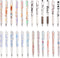 24 Pcs Cute Cow Pens Retractable Gel Pens Kawaii Bear Pens for Aesthetic Office and School Supplies...