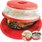 2 in 1, Aidacom Microwave Mat & Food Cover- 12" Mat as Bowl Holder, Cover for Splatter Guard, Multi-use: Silicone Trivet, Pot Holders, Drying, Bak...