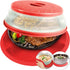 2 in 1, Aidacom Microwave Mat & Food Cover- 12" Mat as Bowl Holder, Cover for Splatter Guard, Multi-use: Silicone Trivet, Pot Holders, Drying, Bak...