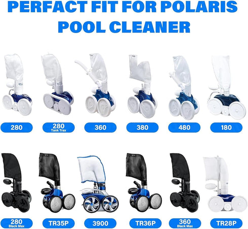for Polaris Pool Cleaner Parts,Tail Sweep with Scrubber Replacement Part Fit for Polaris 3900 Sport, 380, 360, 280, and 180 Pool Cleaners...